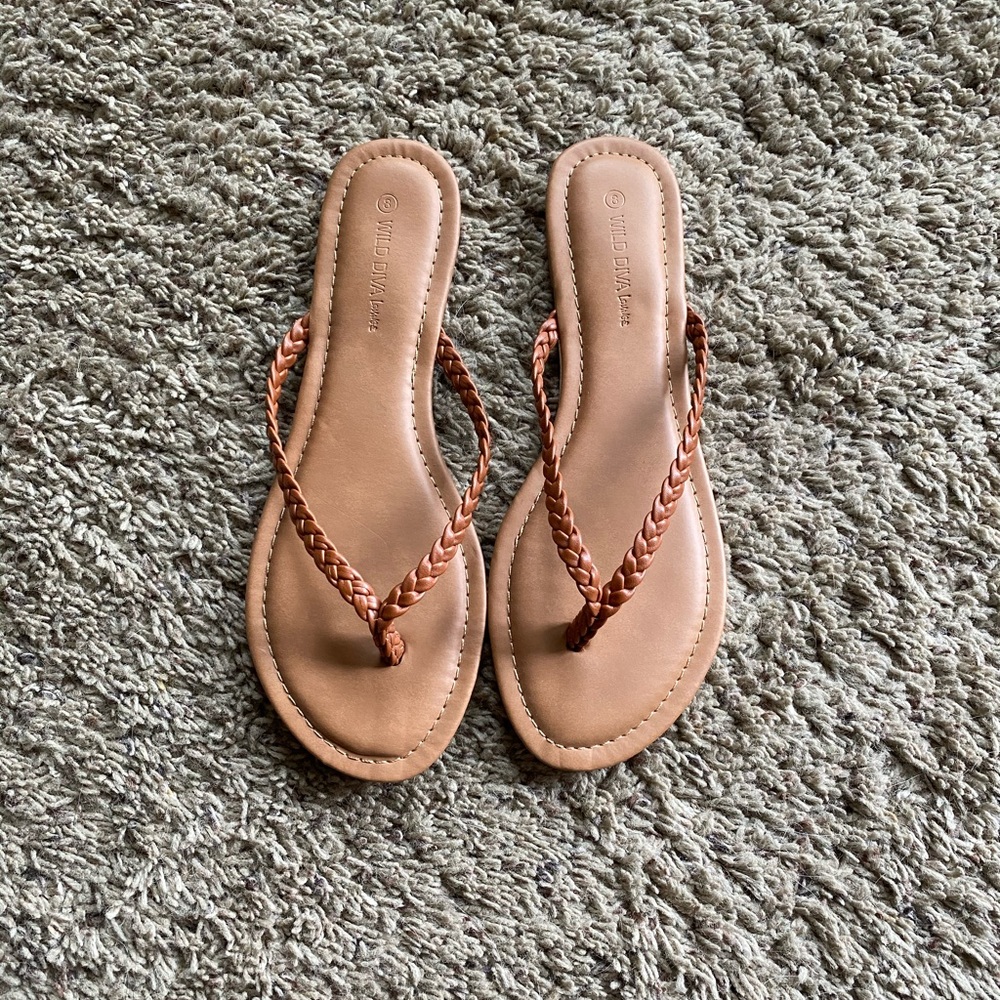 Wild Diva Lounge - Tan Sandals